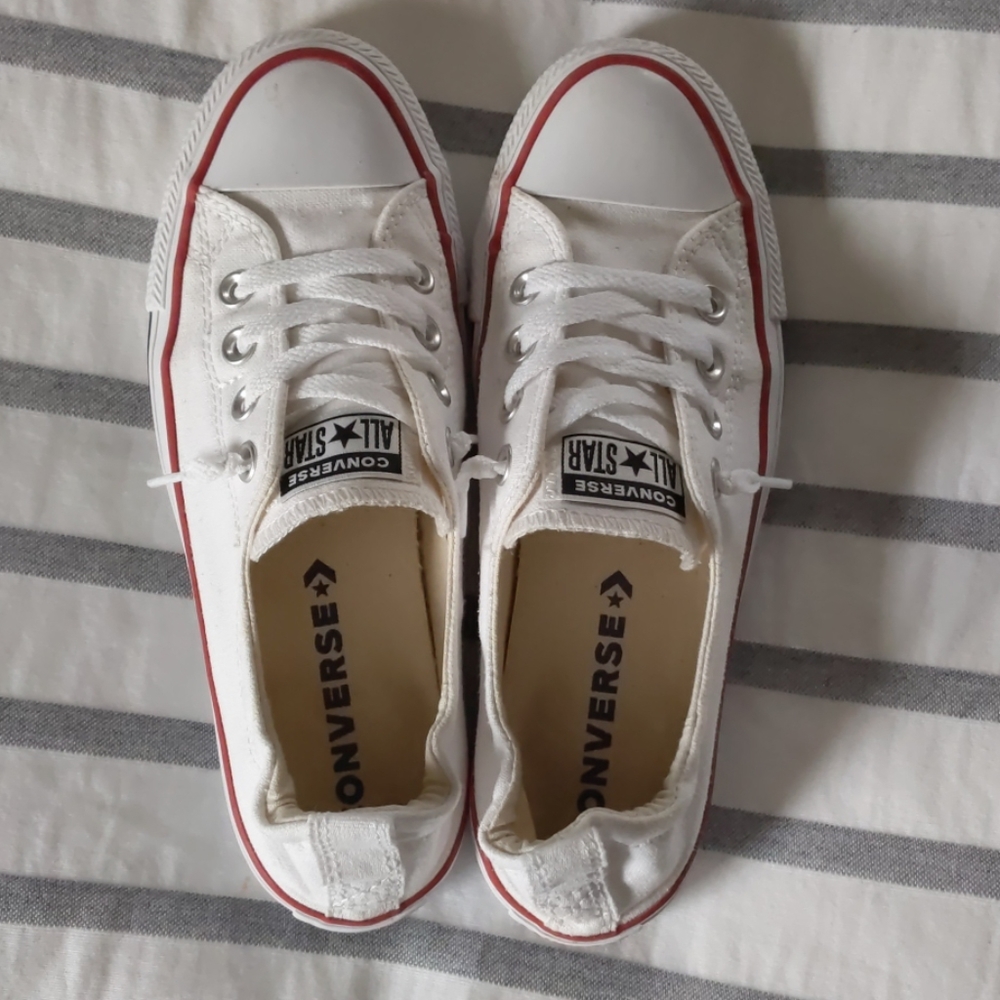 White Converse Shoreline Sneakers